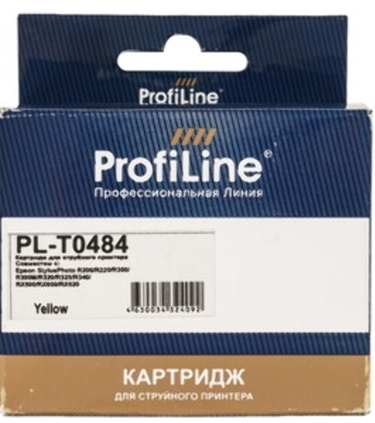 Картридж струйный ProfiLine PL-T0484 для принтеров Epson StylusPhoto R200/R220/R300/R300M/R320/R325/R340/RX500/RX600/RX620 Yellow водн