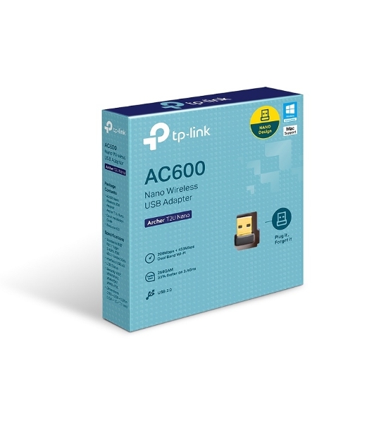Адаптер TP-Link Archer T2U NANO AC600 Nano Wi-Fi USB-адаптер