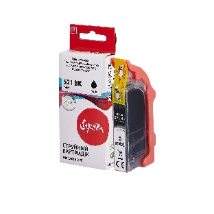 Картридж струйный Sakura 2933B004 (521 BK) для Canon, черный, 8,4 мл., 3127 к.