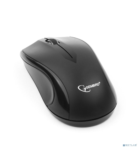 Мышь беспроводная Gembird MUSW-320 черный, 1000 dpi, радиоканал, USB, кнопки - 3