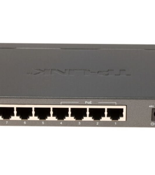 Коммутатор TP-LINK SMB TL-SG1008 8-port Gigabit Switch, 1U rack-mountable steel case