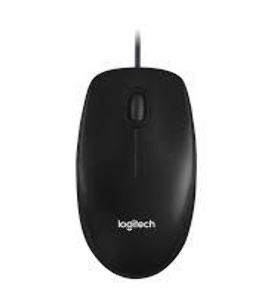 Мышь проводная Logitech M100/100R DARK/GREY (темно-серая/черная), 1000 dpi, USB, кнопки - 3