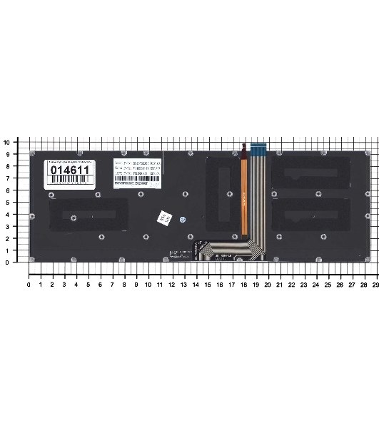 Клавиатура для ноутбука Lenovo Yoga 3 pro 1370, черная с подсветкой