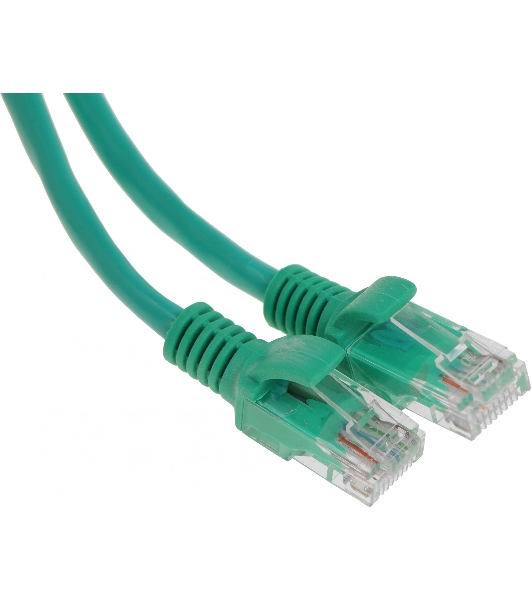 Патч-корд UTP Cablexpert кат.5e, 2м, литой, многожильный (зеленый)