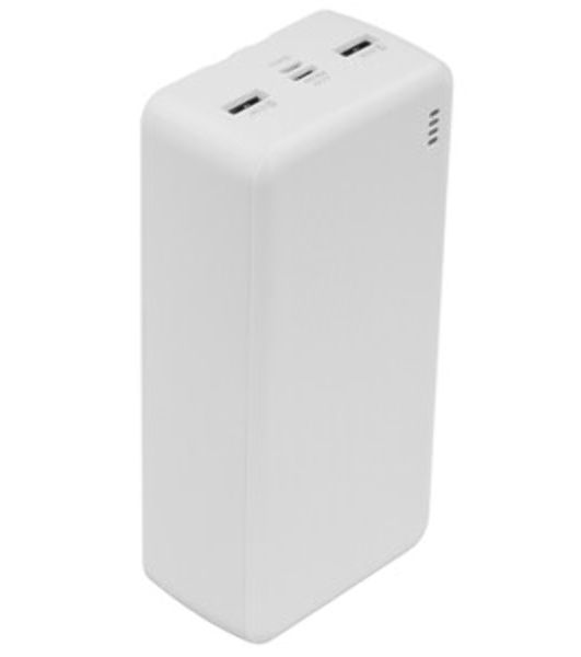 Портативный аккумулятор BOROFONE (6941991116476) BJ57B 30000mAh 2USB 2.4A 22,5W+PD 20W, белый