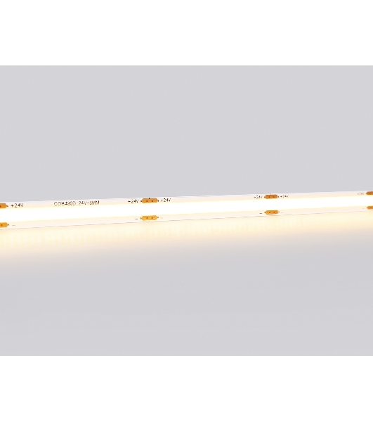 Светодиодная лента Ambrella light GS4701 COB 480Led/ 12W m/ 24V IP20 3000K/ 5000*8*1.54mm (2 конт.)