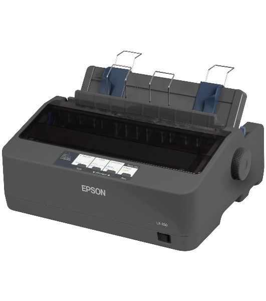 Принтер матричный Epson LX-350 (C11CC24031/C11CC24032), (А4, 357 cps (12 cpi), USB, LPT, COM)