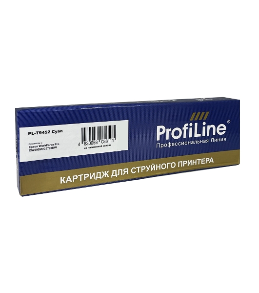 Картридж струйный ProfiLine PL-T9452 для принтеров Epson WorkForce Pro C5210/C5215/C5290/C5710/C5790 с чернилами Cyan