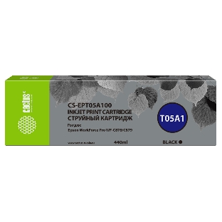 Картридж струйный Cactus CS-EPT05A100 (T05A1) черный (440 мл) для Epson WorkForce Pro WF-C878/C879