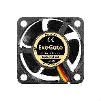 Вентилятор для корпуса ExeGate ExtraSilent ES04020S3P-5 черный, 40 мм, 4800 об/мин, 21 дБ, 3 pin, фото4