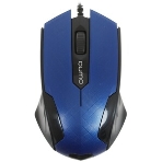 Мышь проводная Qumo Office M14 синий, 1000 dpi, USB, кнопки - 3, фото3
