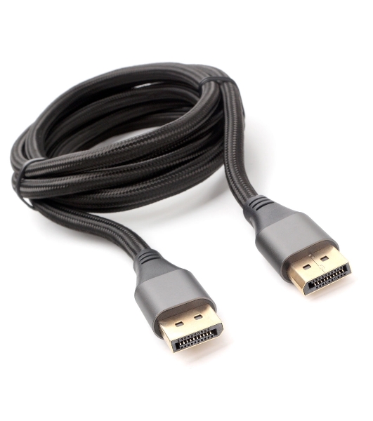 Кабель DisplayPort Cablexpert CC-DP8K-6, v1.4, 1.8м, 20M/20M, нейлоновая оплетка, метал. разъемы, пакет