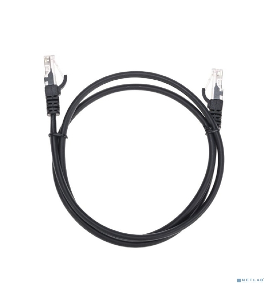 Патч-корд U/UTP Rexant cat.5e, RJ45-RJ45, 26AWG, ZH нг(А)-HF, черный, 1 м