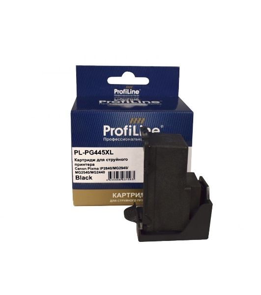 Картридж струйный ProfiLine PL-PG-445XL для принтеров Canon PIXMA IP2840/MG2440/MG2540/MG2540S/MG2545S/MG2940/MG3040/MX494/TS3140 с чернилами Black