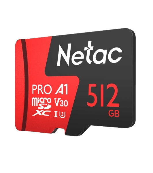 Флеш карта NeTac P500 Extreme Pro MicroSDXC 512Gb V30/A1/C10 up to 100Mb/s