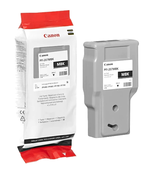 Картридж струйный Canon PFI-207 MBK черный матовый для для iPF680/685/780/785 300мл (8788B001)