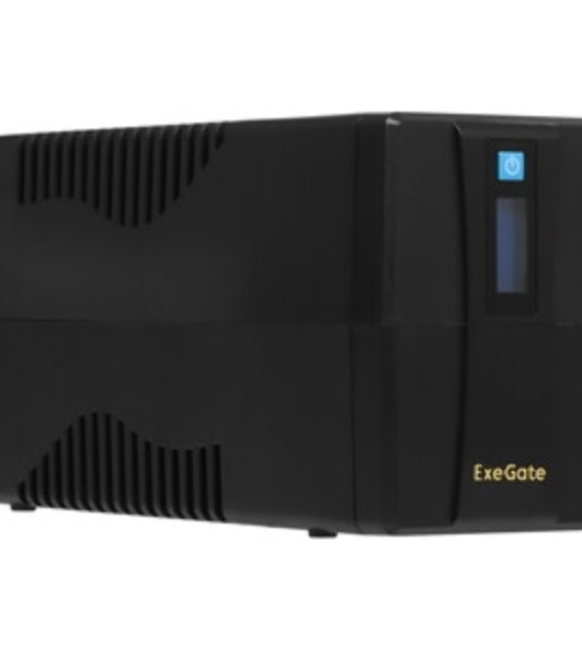 Источник бесперебойного питания ExeGate Smart LB-500.LCD.AVR.4C13 (500VA/300W, LCD, AVR, 4*C13, батарея 12V 4.5Ah, Black)