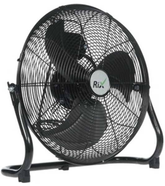 Вентилятор Rix NPSF-8000W хром, напольный, 90 Вт, 3 скорости, 41 см, металлический