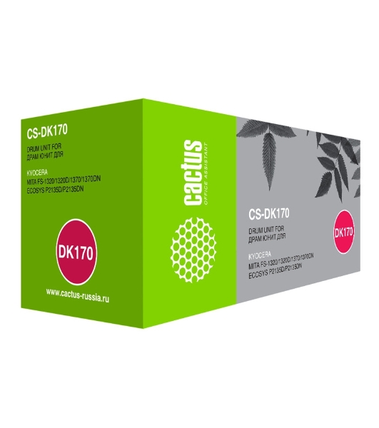 Блок фотобарабана Cactus CS-DK170 ч/б:100000 стр. для Kyocera Ecosys M2035/M2035dn/M2535 Kyocera