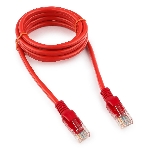 Патч-корд UTP Cablexpert cat.5e, 1.5м, литой, многожильный, красный, фото 1