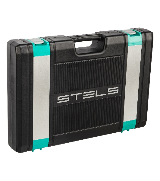 Набор инструментов STELS 141151/4'' 3/8'' 1/2'' cr-v s2 усиленный кейс 216 предм.