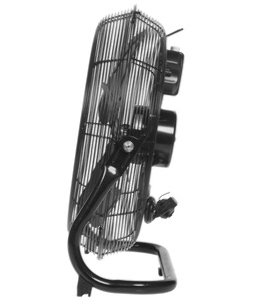 Вентилятор Rix NPSF-8000W хром, напольный, 90 Вт, 3 скорости, 41 см, металлический