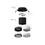 Корпус светильника C6514 SGR серый песок D80*H25mm MR16 GU5.3, фото9