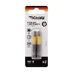 Бита шестигранная Kranz KR-92-0422-1 HEX4х50 мм для шуруповерта (уп.2шт), фото 1