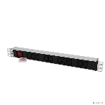 Блок розеток Rem-10 с выкл., 12 IEC 60320 C13, 10 A, алюм., 19', шнур 1.8 м. 1,8 IEC 60320 C14, фото9