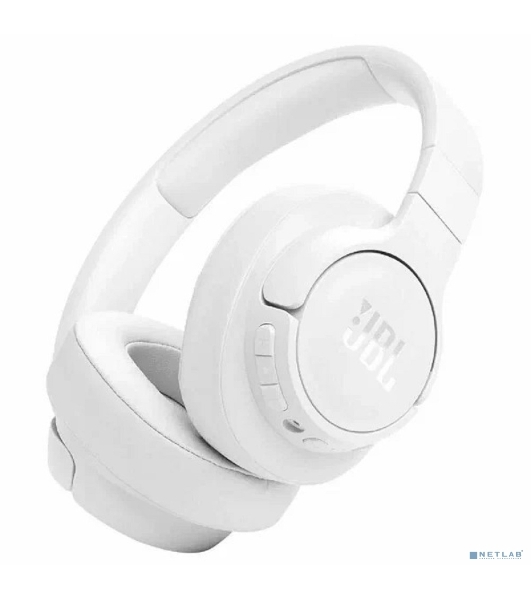 Беспроводные/проводные наушники JBL Tune 770NC белый, полноразмерные, Bluetooth + проводной, активное шумоподавление, до 70 ч