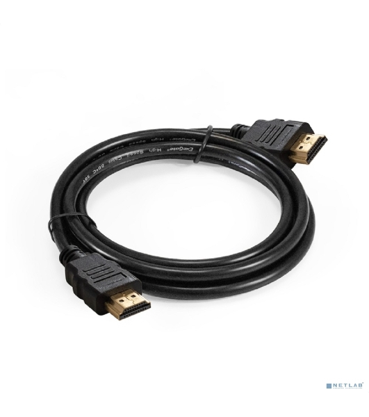 Кабель HDMI ExeGate EX-CC-HDMI-1.5 (19M/19M, 1,5м, v1.4b, позолоченные контакты)