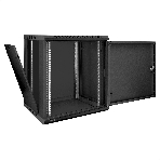 Шкаф телекоммуникационный 19' настенный 12U ExeGate EC-WM-12U.450.M.BLACK (19', 12U, 600x450x635 мм (ШхГхВ), передняя дверь металл, съемные боковые панели, пыле- и влагозащита IP23, черный RAL 9004), фото13