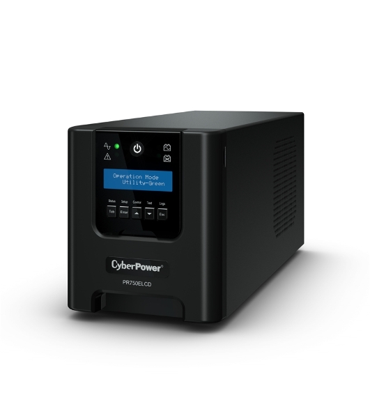 Источник бесперебойного питания CyberPower PR750ELCD 750 ВА/675 Вт/USB/RJ-11/RJ-45/6 x IEC 320 C13 (компьютерная)