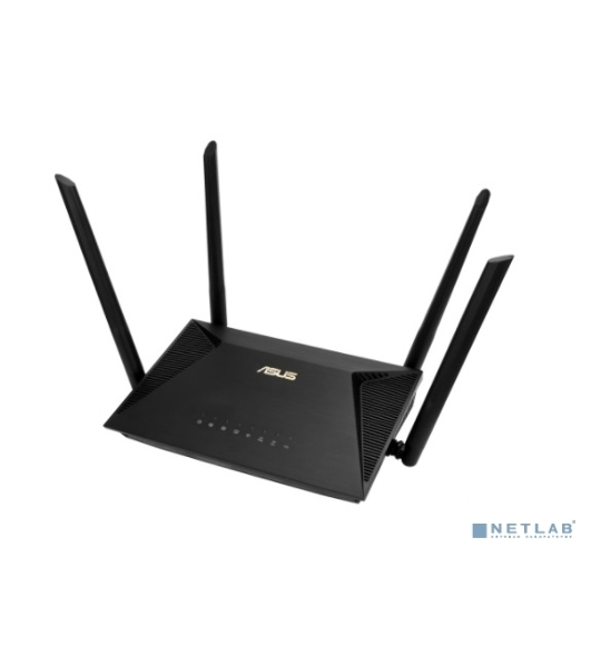 Роутер ASUS RT-AX53U 802.11b/g/n/ac/ax, до 574 + 1201 Mbps, 2,4 + 5 гГц, 4 антенны, USB