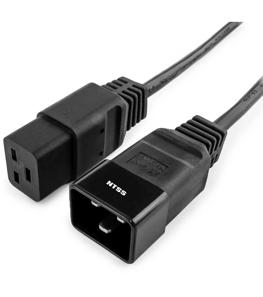 Шнур питания NTSS NTSS-PC19201 C19-C20 проводник.:3x1мм2 1.8м 220/250В 10А черный