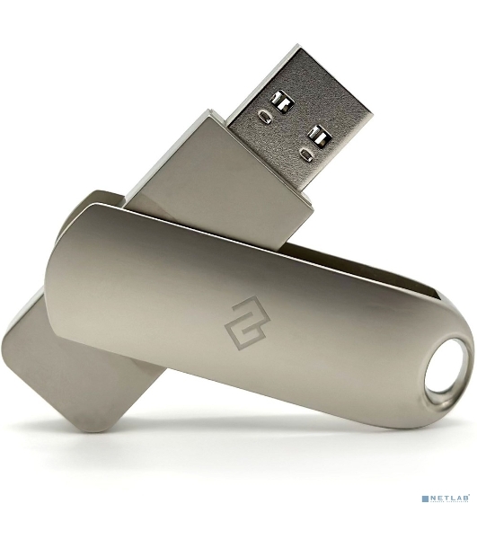 Флешка USB Digma DRIVE3 (DGFUM128A30SR), 128Gb, USB 3.0, R/W 70/30, серебристый