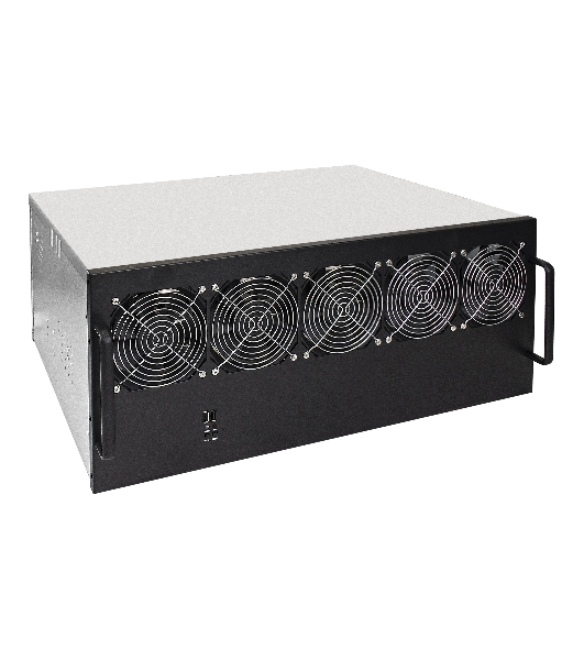 Корпус для майнинга ExeGate EX270772RUS Pro 13-430 (без БП, 2хUSB, 5хfan 120мм, места под: 13 видеокарт, 2 БП)