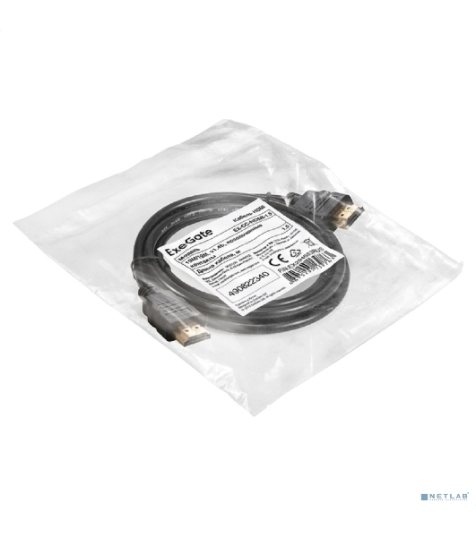 Кабель HDMI ExeGate EX-CC-HDMI-1.5 (19M/19M, 1,5м, v1.4b, позолоченные контакты)