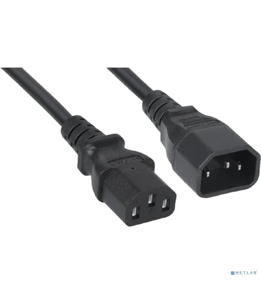 Кабель питания монитор-компьютер Cabeus PC-189-VDE-1.0-5M IEC 320 C13 - IEC 320 C14 (3x1.0), 5 м