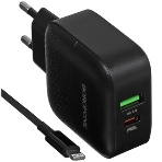 Сетевое зарядное устройство BOROFONE BA46A Premium, один порт USB, один порт Type-C, PD, 18W, 5V, 3.0A, черный, фото8