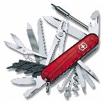 Нож перочинный Victorinox CyberTool L (1.7775.T) 91мм 39функций красный полупрозначный карт.коробка, фото 1