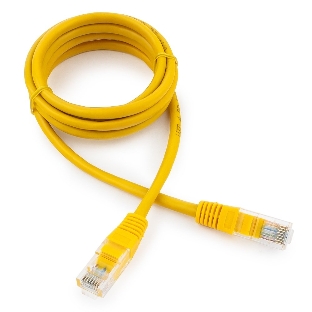 Патч-корд UTP Cablexpert cat.5e, 1.5м, литой, многожильный, желтый