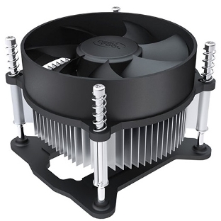Кулер для процессора DEEPCOOL CK-11508 PWM черный, 92 мм, алюминий, 2200 об/мин, 30.1 дБ, 4 pin, 65 Вт, 70 мм