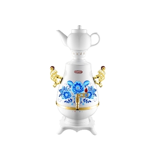 Самовар Centek CT-0092 A (белый+рисунок+золото), 4.0л, 2300 Вт, поддерж.t + LED индикатор