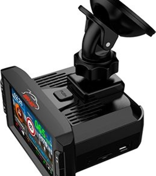 Видеорегистратор Sho-Me Combo Vision Pro, 3840x2160, 3', GPS/ГЛОНАСС, Wi-Fi, G-сенсор, датчик движения, GPS-информатор