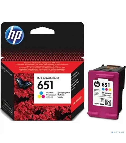 Картридж струйный HP 651 C2P10AE черный для HP DJ IA5575e (600 стр.)