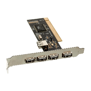 Контроллер ExeGate EXE-352 PCI, 4хUSB 2.0 ext + 1хUSB 2.0 int (OEM) EX281227RUS