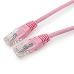 Патч-корд UTP Cablexpert cat.5e, 0.5м, литой, многожильный, розовый, фото 1