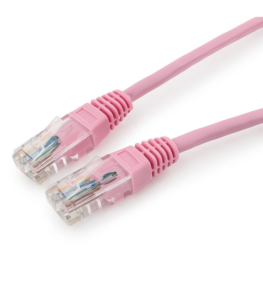 Патч-корд UTP Cablexpert cat.5e, 0.5м, литой, многожильный, розовый