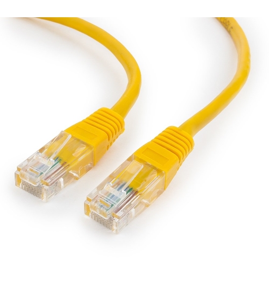 Патч-корд UTP Cablexpert cat.5e, 1.5м, литой, многожильный, желтый